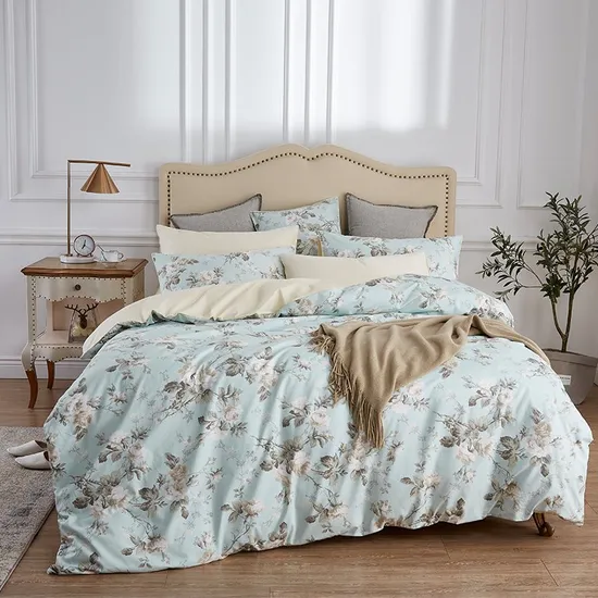 China Home Textile Bedrucktes Polyester-Bettbezug-Bettlaken-Bettwäsche-Set