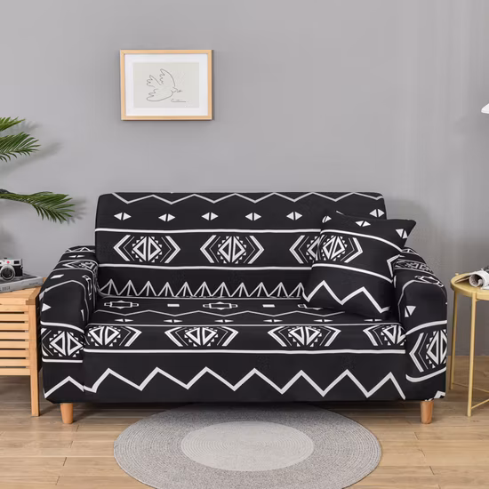 Elastischer Stretchbezug für 3-Sitzer und 4-Sitzer für Möbel, Sofa, Couch