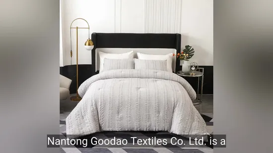 Individuell bedrucktes Hotel-Luxus-Bettwäsche-Set aus Baumwolle in Queen-Size-Größe