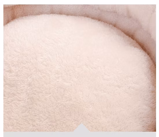 Pet Products Custom beruhigendes, faltbares, weiches, rundes, rutschfestes Polyfaser-Kunstfell-Kuschelbett für Haustiere, Katzen und Hunde