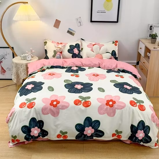 Fabrik Großhandel Luxus Hotel Bettlaken Set Apartment Krankenhaus Baumwolle King Doppelbett Bettbezug Schlafsaal Spannbettlaken Militärische Bettwäsche-Sets