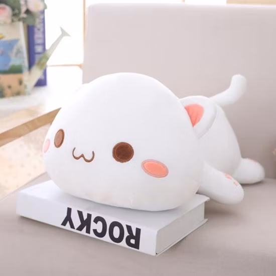 40 cm süßes, weiches Kuscheltier, aufblasbares Kawaii-Kinderspielzeug, niedliche Plüschtiere, Nickerchen, Schlafen, 3-in-1-Squishmallow mit Decke, Plüsch-Babyspielzeug, Katzenkissen für das Büro